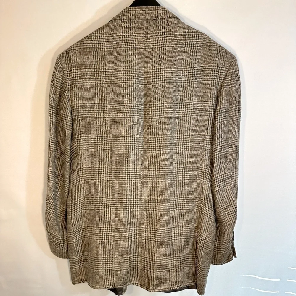 Calvin Klein Mens Size 41R 100% Linen Sports Coat Jacket Blazer Fully Lined USA